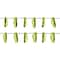 Peridot Green Glass Leaf Beads, 17mm by Bead Landing&#x2122;